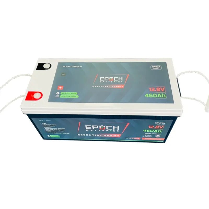 Epoch 12V 460Ah Essential Series – Bluetooth & Heated LiFePO4 Battery