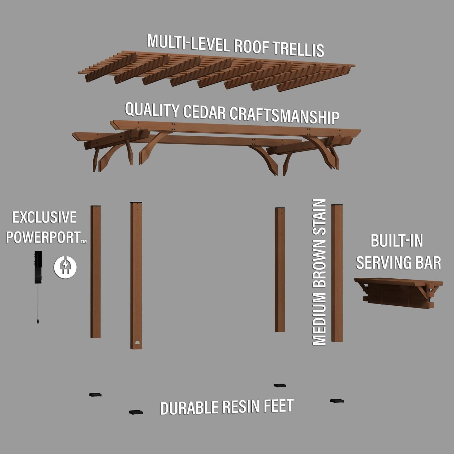14×10 Ashland Pergola