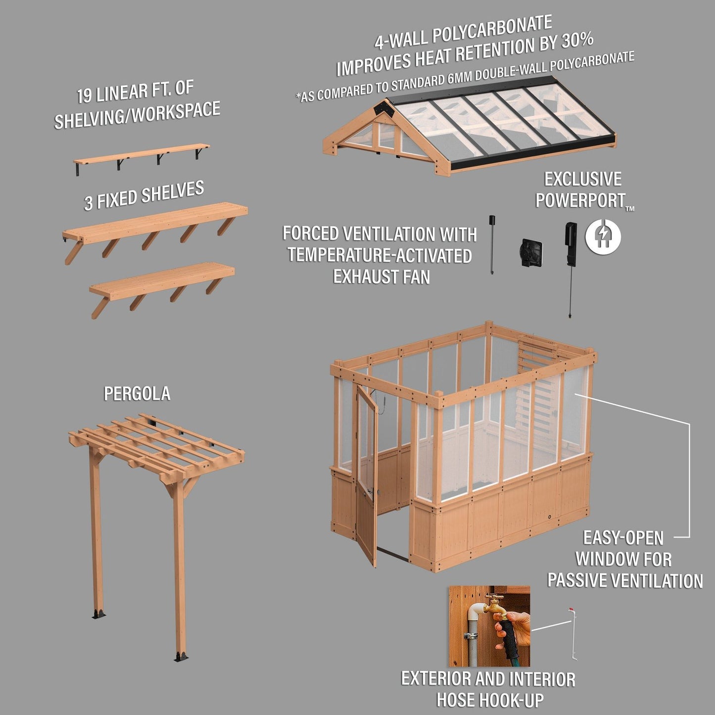 9×6 Bellerose Greenhouse