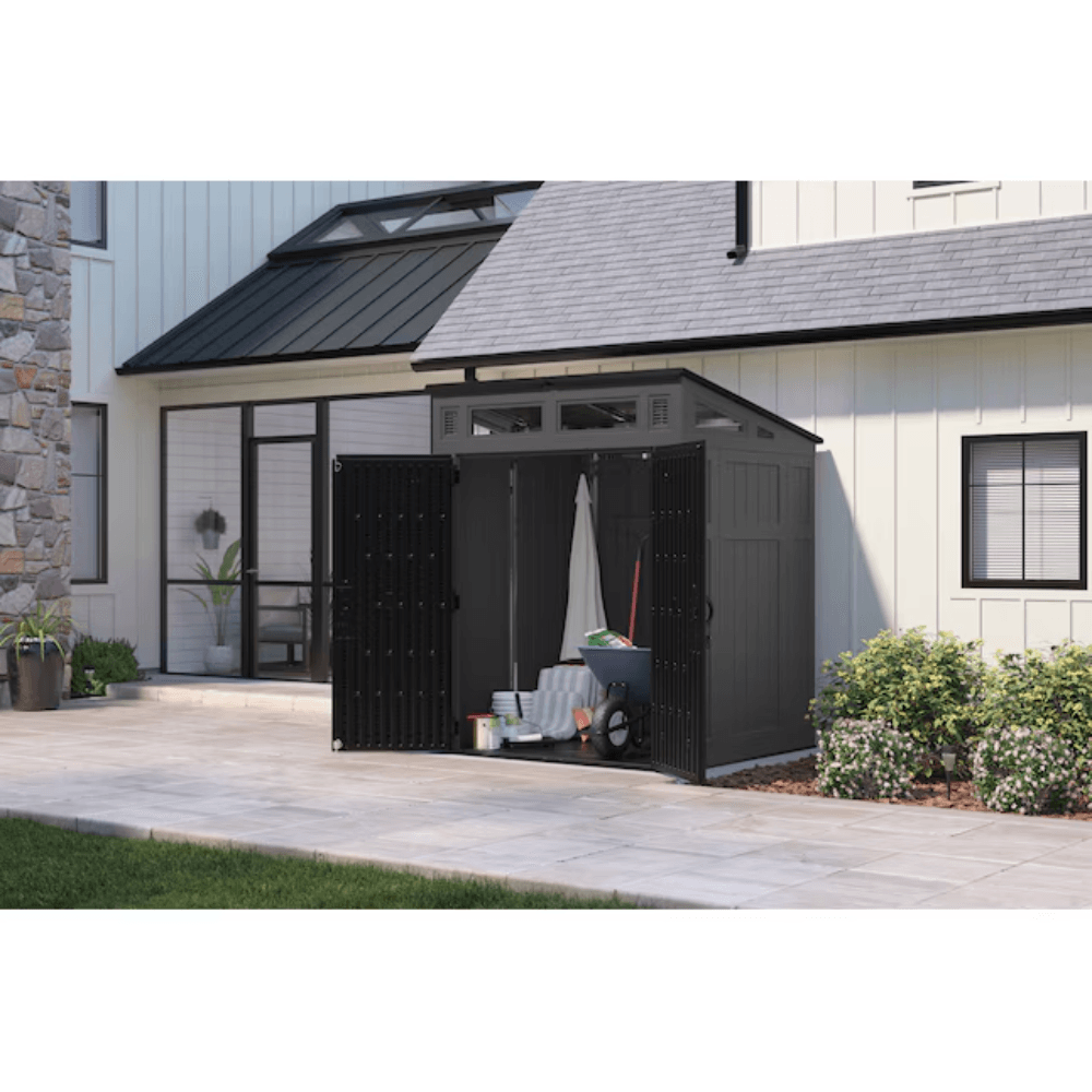 Suncast Modernist 6 ft. × 5 ft. Storage Shed with Tool Hook