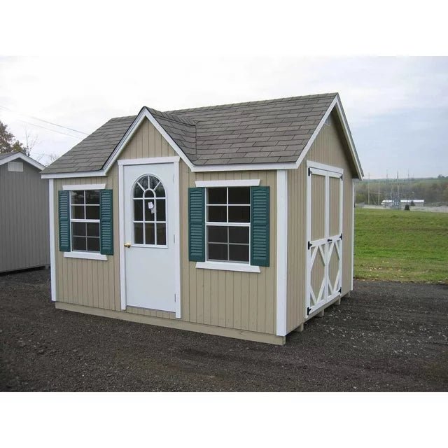Little Cottage Co. Classic Cottage 12 ft. × 10 ft. Panelized Wood Storage Shed