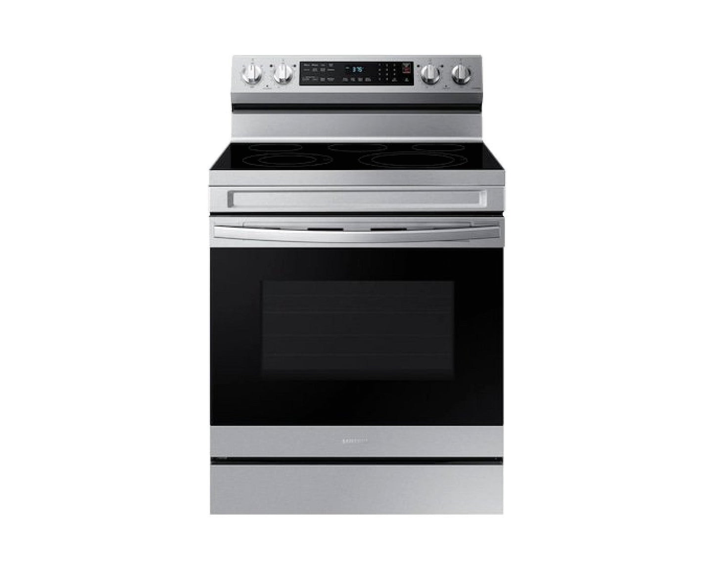 Samsung 6.3 cu. ft. Smart Freestanding Electric Range with No-Preheat Air Fry, Stainless Steel NE63A6511SS