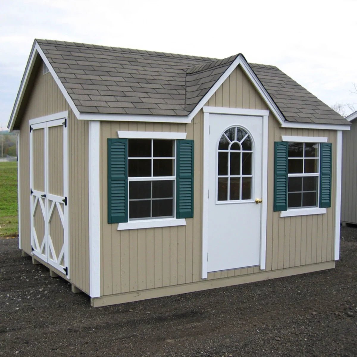 Little Cottage Co. Classic Cottage 12 ft. × 10 ft. Panelized Wood Storage Shed