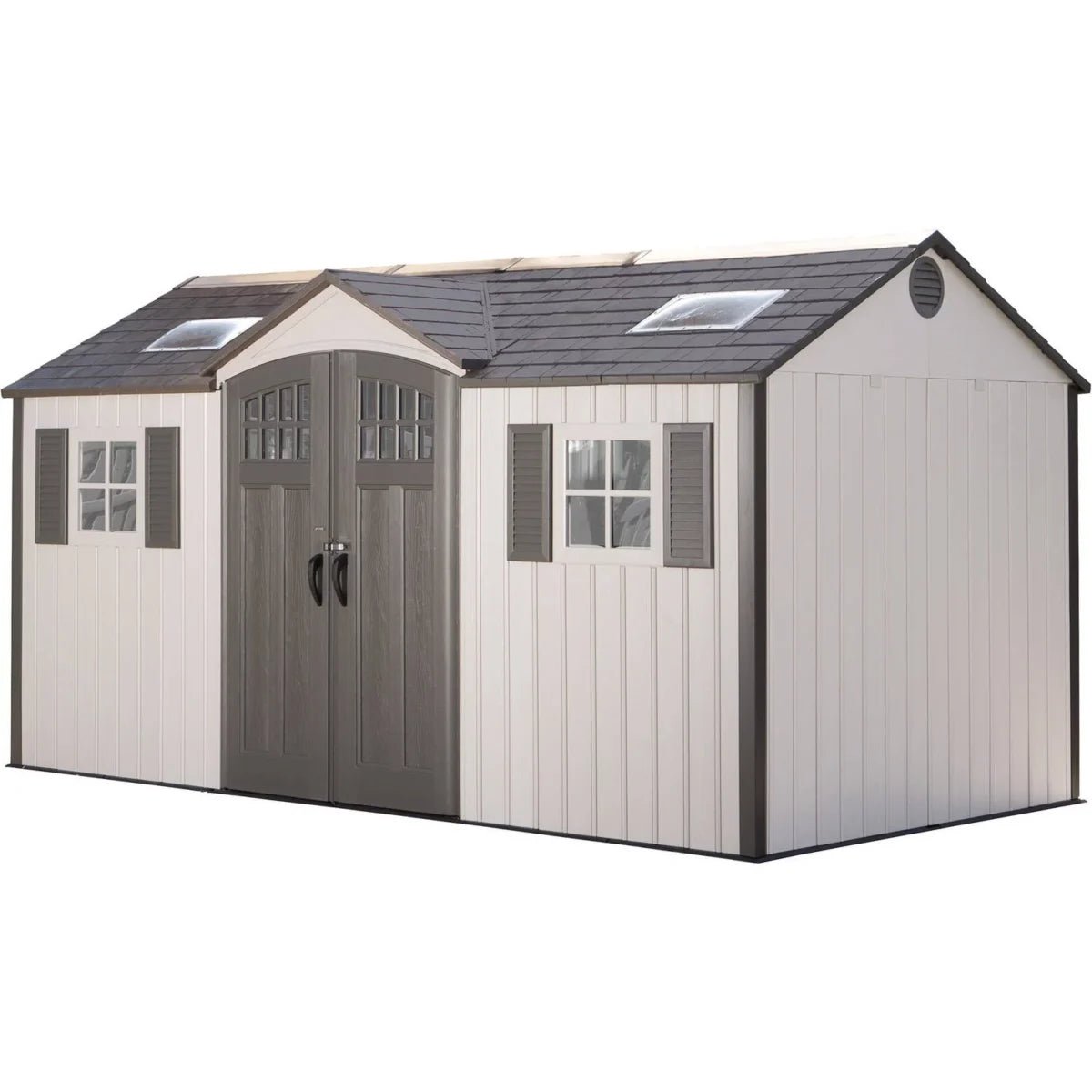 Lifetime 60138 15 ft. × 8 ft. Side-Entry Outdoor Storage Shed