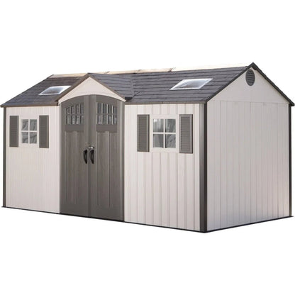 Lifetime 60138 15 ft. × 8 ft. Side-Entry Outdoor Storage Shed