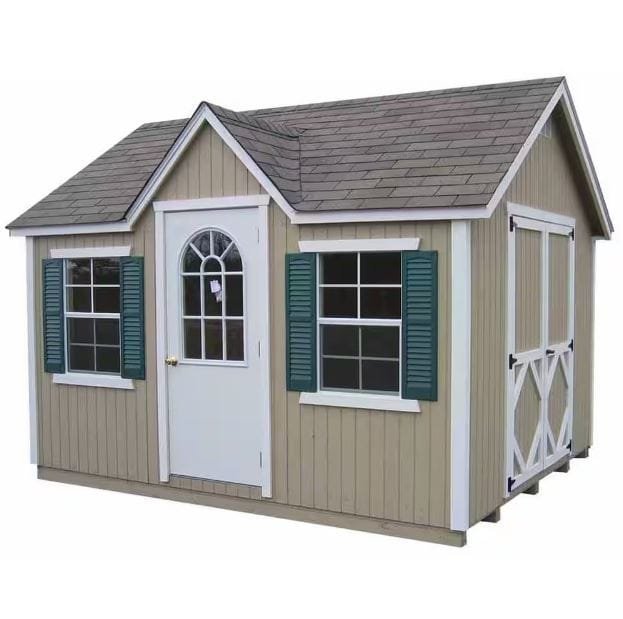 Little Cottage Co. Classic Cottage 12 ft. × 10 ft. Panelized Wood Storage Shed