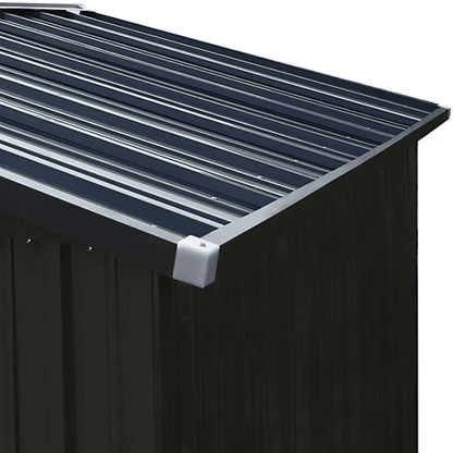 VEIKOUS 8 ft. × 12 ft. Outdoor Metal Storage Shed with Lockable Door and Vents