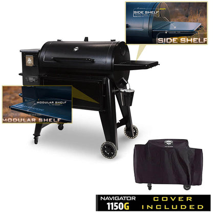 Pit Boss 1150 Pellet Grill with Cover PB1150G Navigator Series 10528