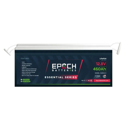 Epoch 12V 460Ah Essential Series – Bluetooth & Heated LiFePO4 Battery