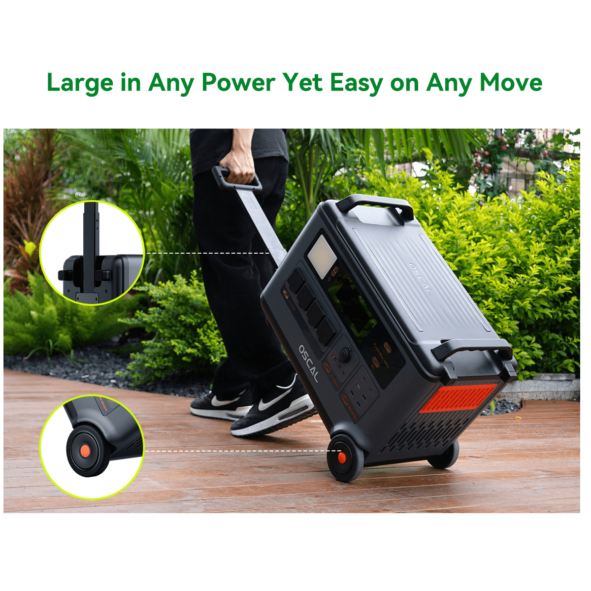 Oscal PowerMax 6000 | 6000W Portable Power Station with 120/240V Dual Voltage