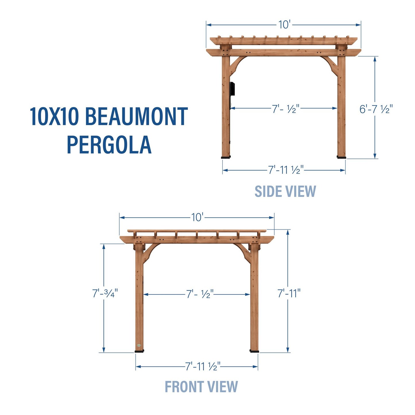 10×10 Beaumont Pergola