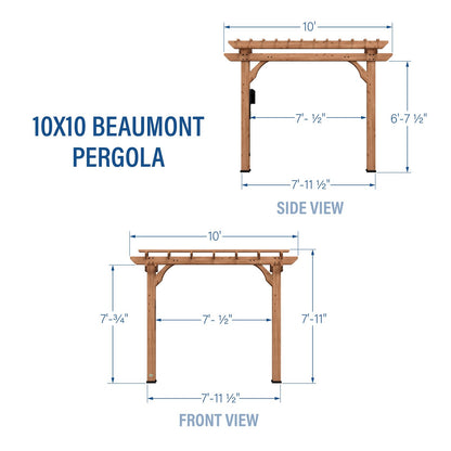 10×10 Beaumont Pergola