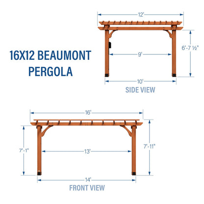 16×12 Beaumont Pergola