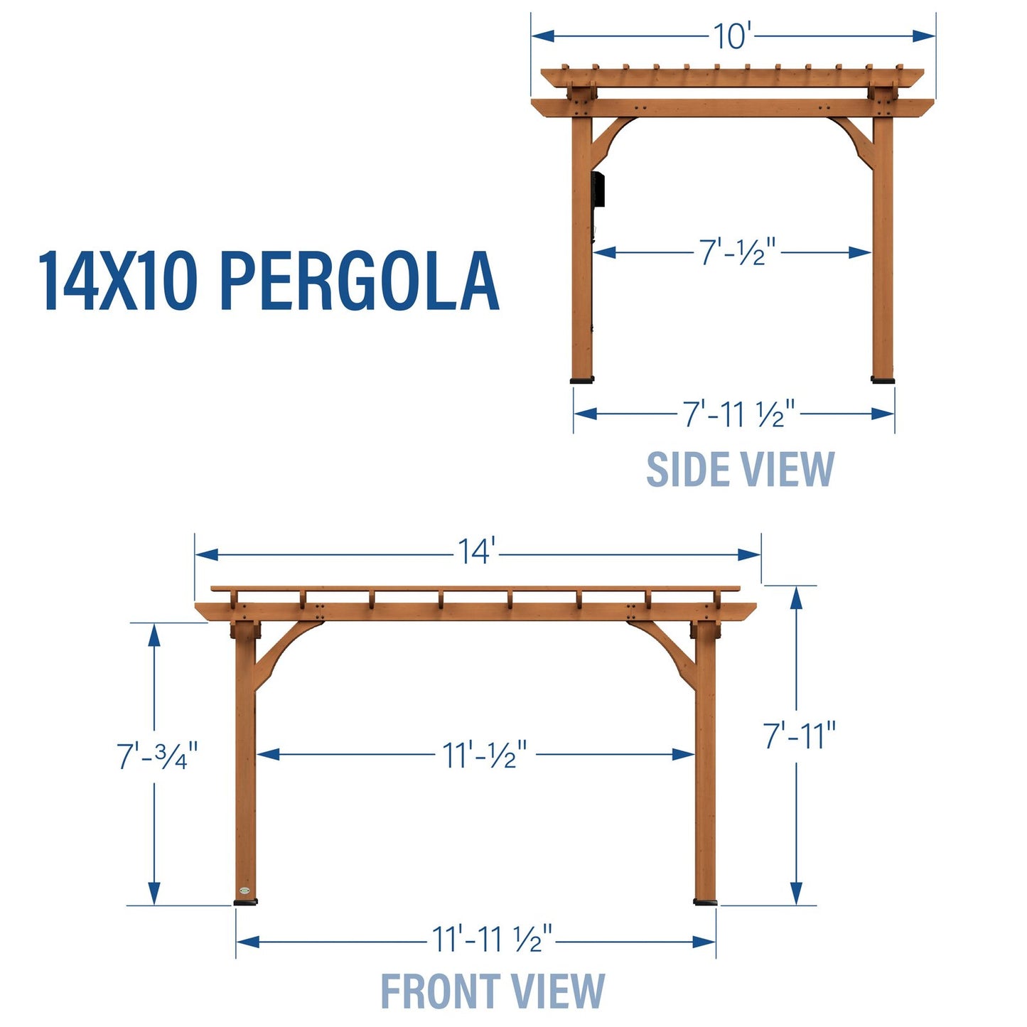 14×10 Beaumont Pergola