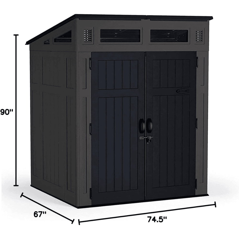 Suncast Modernist 6 ft. × 5 ft. Resin Storage Shed