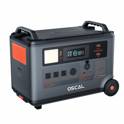 Oscal PowerMax 6000 | 6000W Portable Power Station with 120/240V Dual Voltage