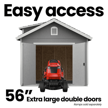 Handy Home Products Windemere 10 ft. × 12 ft. Wood Storage Shed with Floor