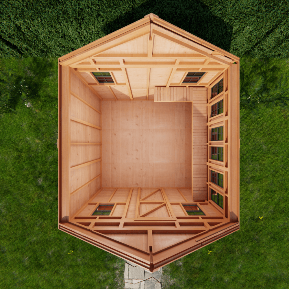 Outdoor Living Today 12 × 12 Western Red Cedar Sunshed Garden Shed