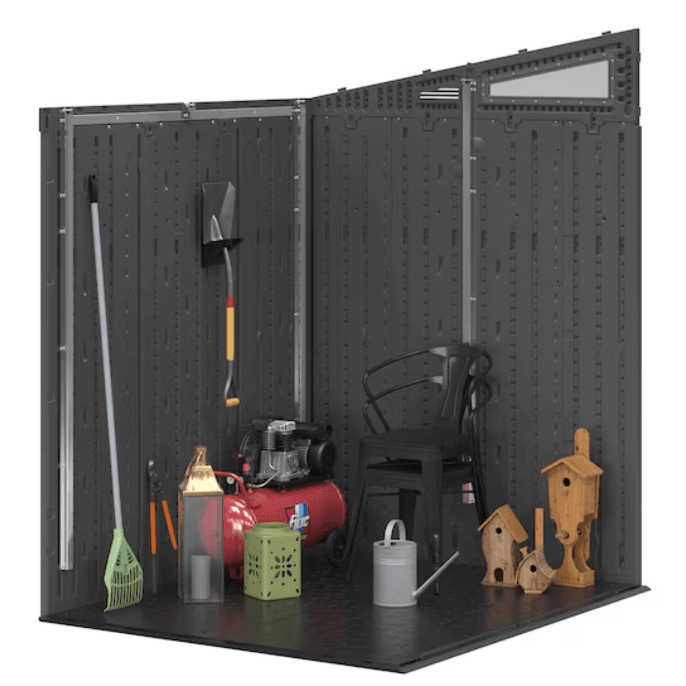Suncast Modernist 6 ft. × 5 ft. Storage Shed with Tool Hook