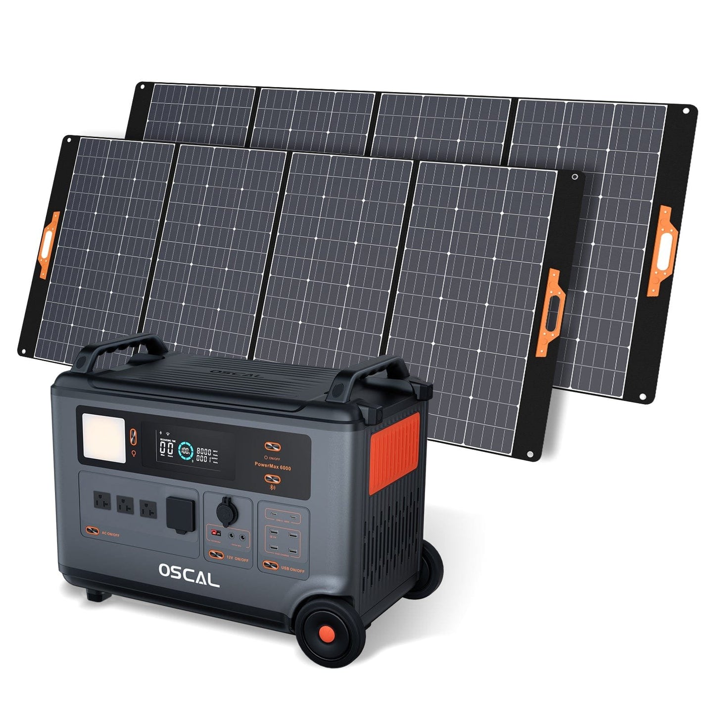 Oscal PowerMax 6000 | 6000W Portable Power Station with 120/240V Dual Voltage