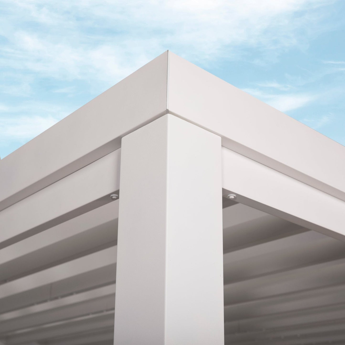 14×10 Windham Modern Steel Pergola With Sail Shade Soft Canopy