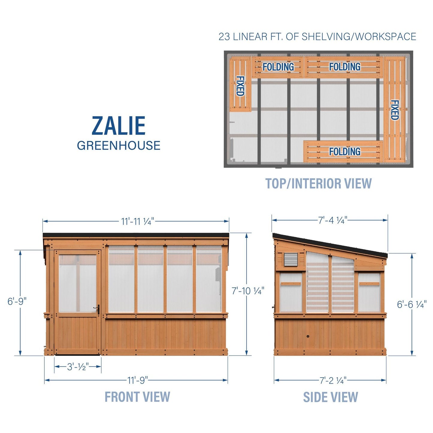 12×7 Zalie Greenhouse
