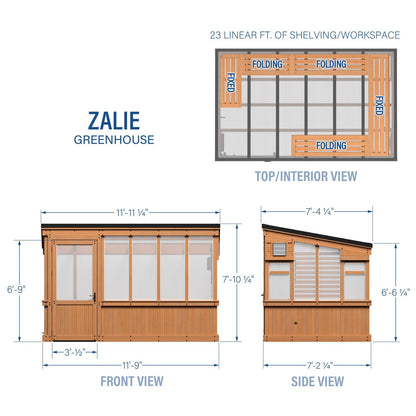 12×7 Zalie Greenhouse
