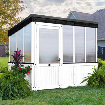 9×6 Willow Greenhouse –    Pre-Stained & Sealed White