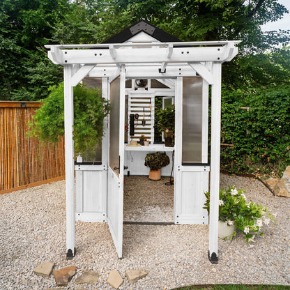 9×6 White Bellerose Greenhouse