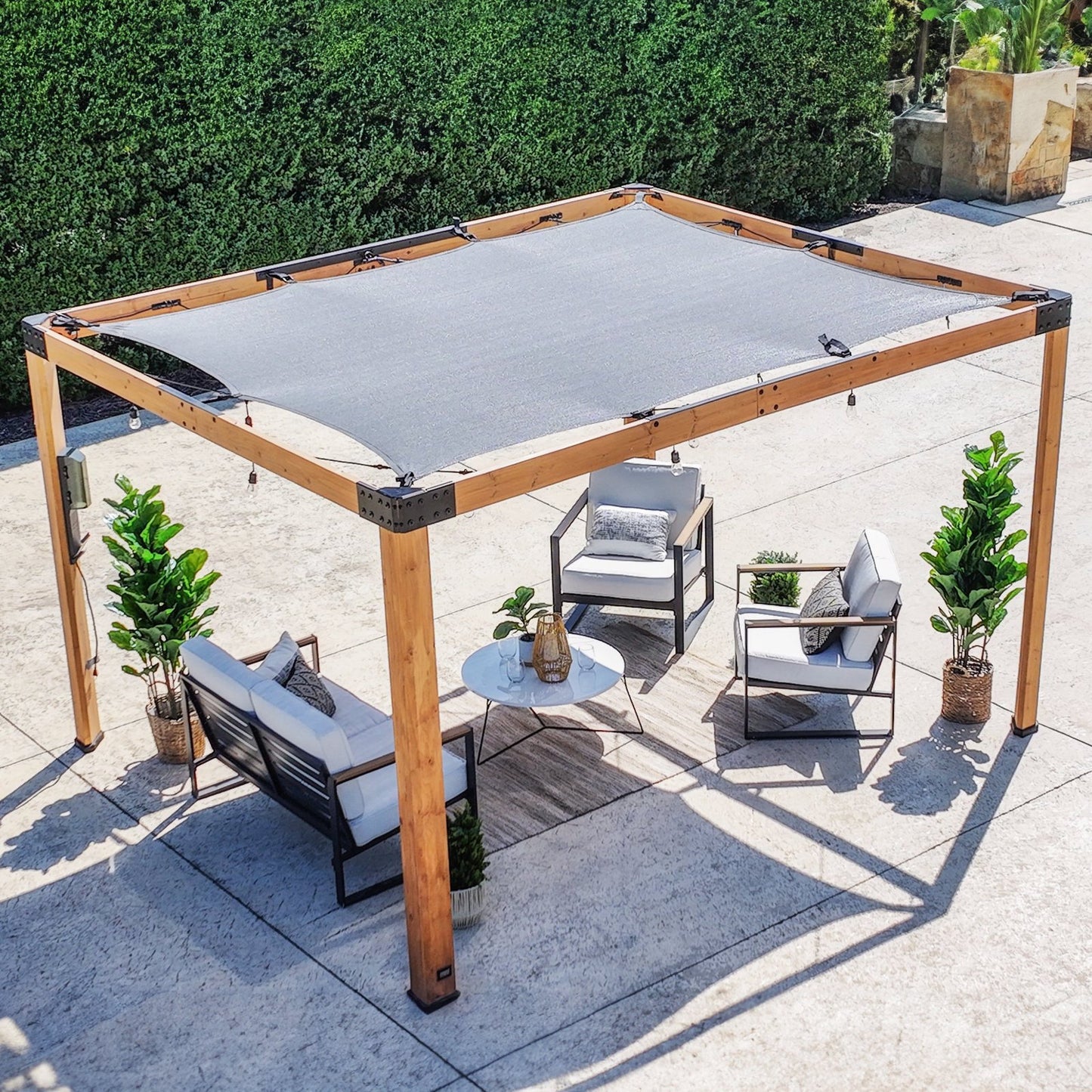 12×10 Brendan Sail Shade Pergola