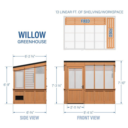 9×6 Willow Greenhouse