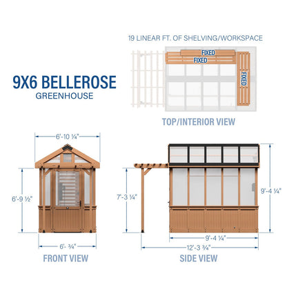 9×6 Bellerose Greenhouse