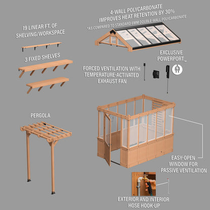 9×6 Bellerose Greenhouse