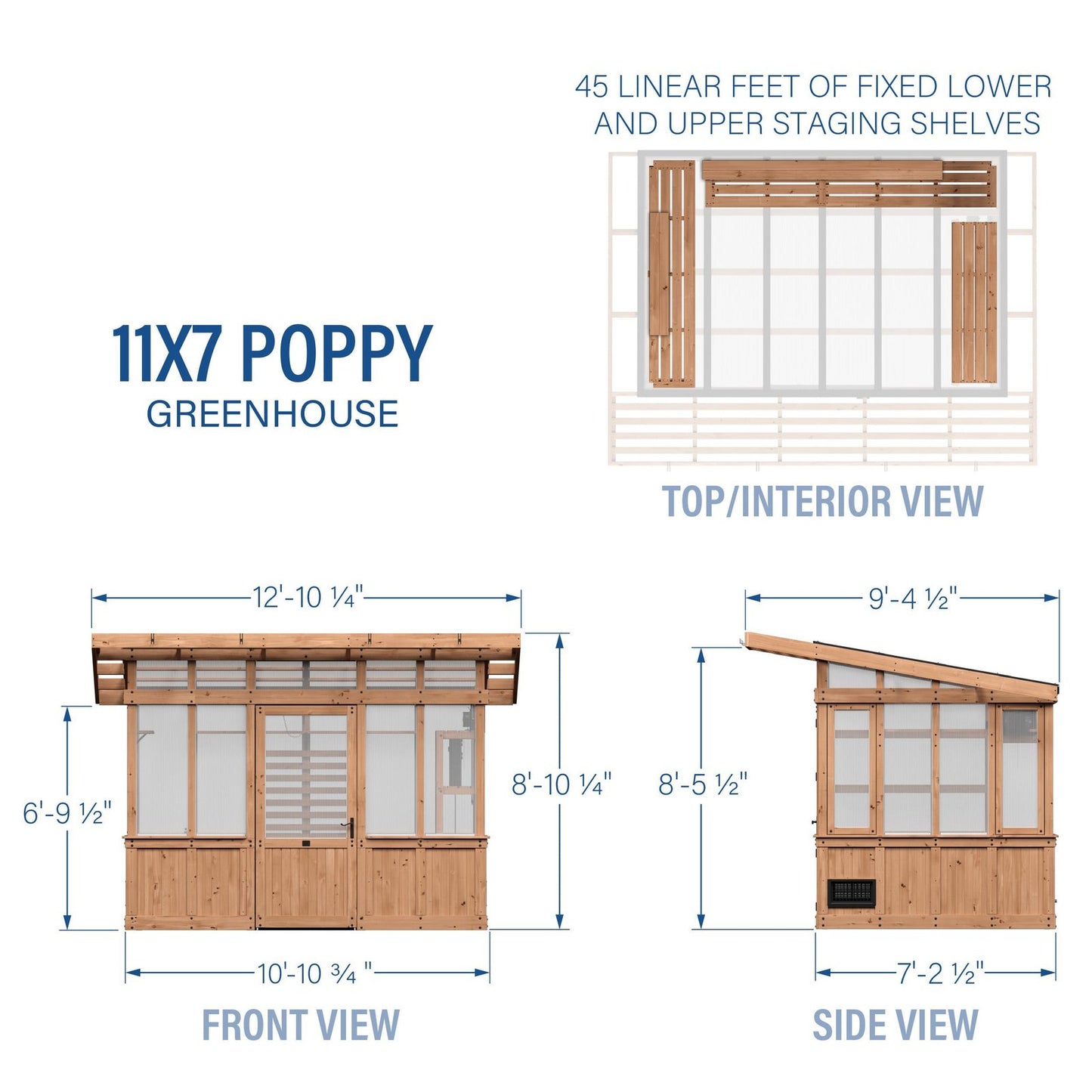 11×7 Poppy Greenhouse