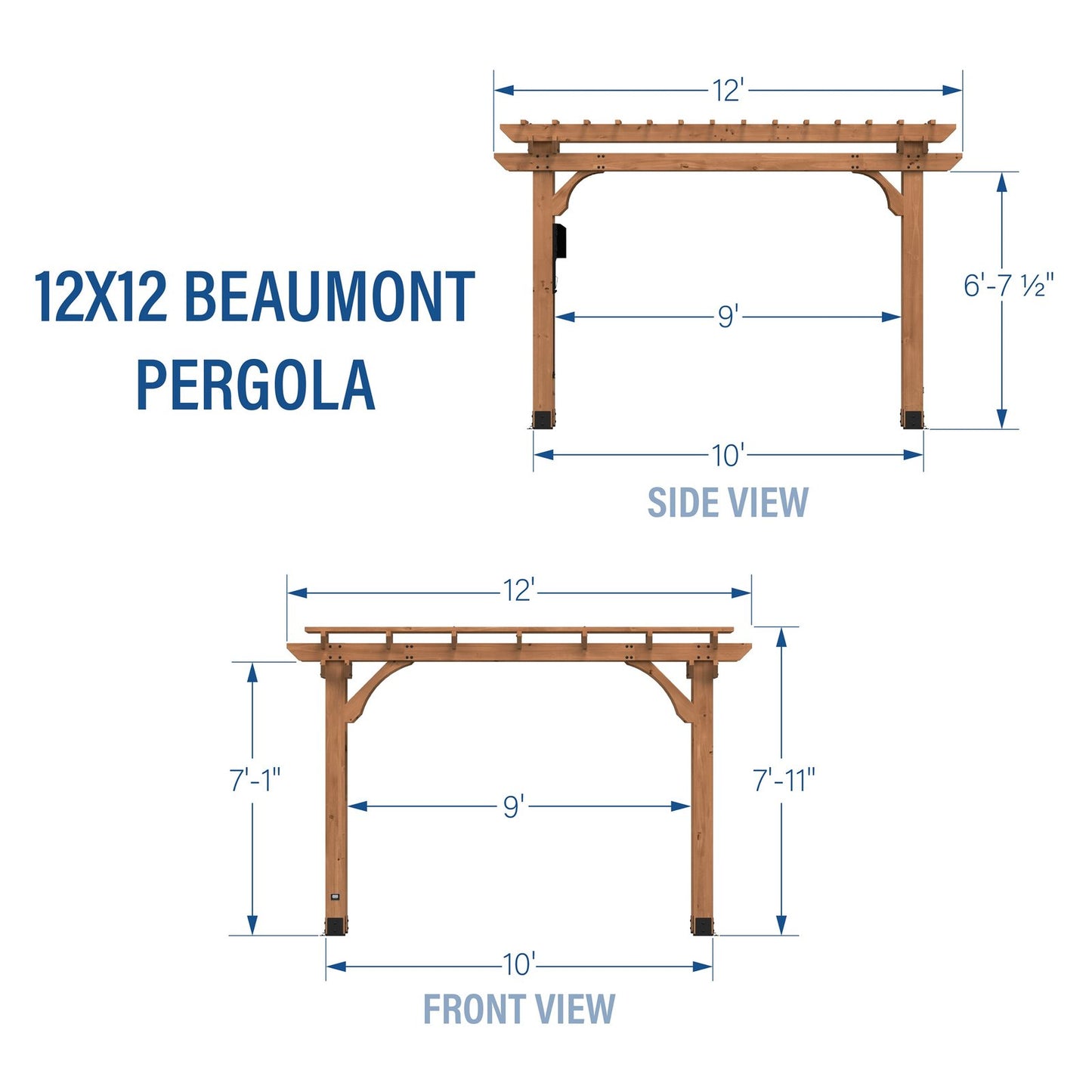 12×12 Beaumont Pergola