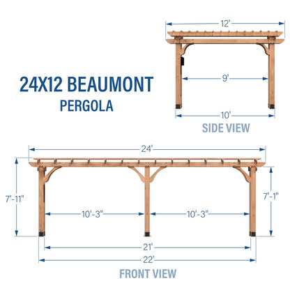 24×12 Beaumont Pergola