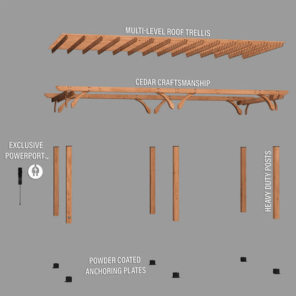 24×12 Beaumont Pergola