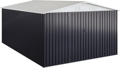 Patiowell 10 ft. × 12 ft. Metal Outdoor Storage Shed