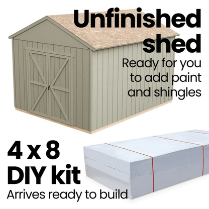 Handy Home Products Windemere 10 ft. × 12 ft. Wood Storage Shed with Floor