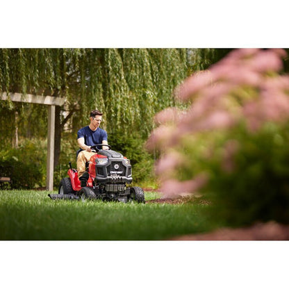 Troy-Bilt Bronco 46″ Gas Riding Lawn Mower with 547cc Engine and AutoDrive Transmission