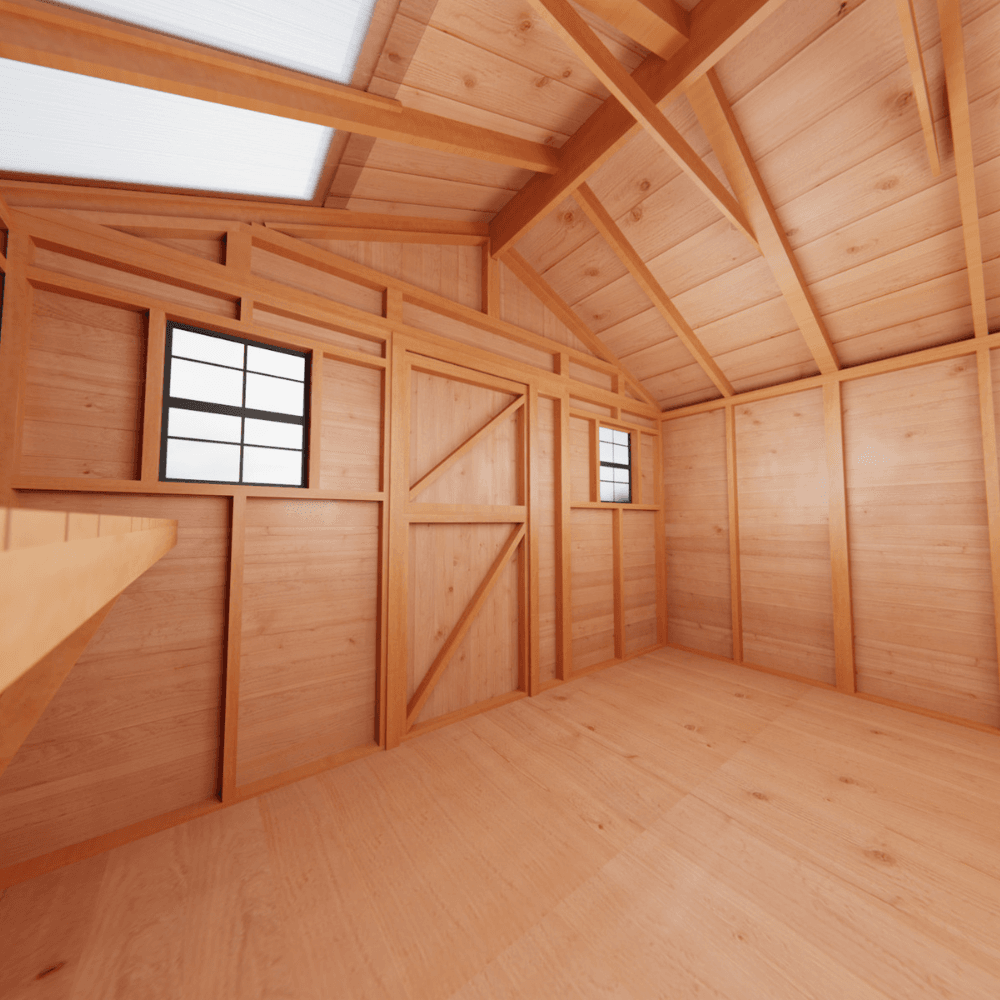 Outdoor Living Today 12 × 12 Western Red Cedar Sunshed Garden Shed