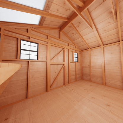 Outdoor Living Today 12 × 12 Western Red Cedar Sunshed Garden Shed