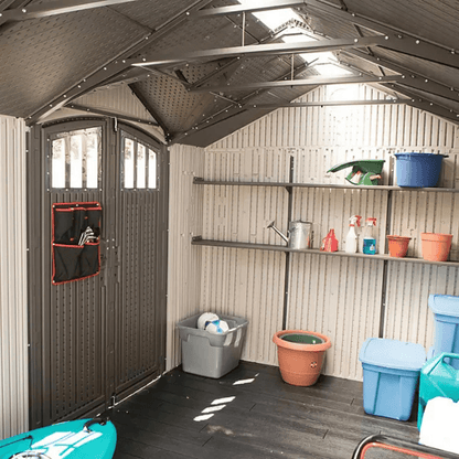 Lifetime 60213 17.5 ft. × 8 ft. Dual-Entry Outdoor Storage Shed