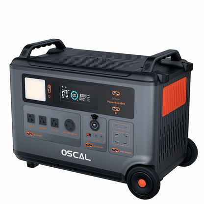 Oscal PowerMax 6000 | 6000W Portable Power Station with 120/240V Dual Voltage
