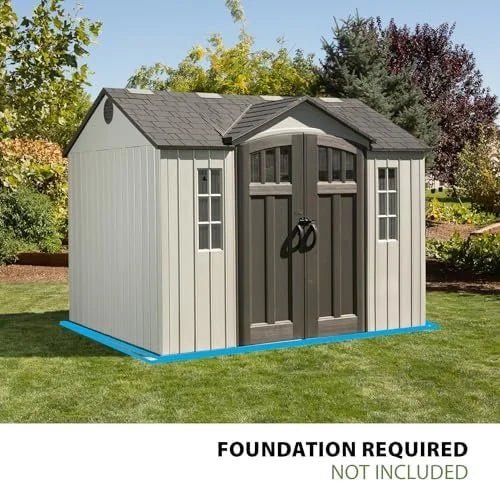 Lifetime 60243 10 ft. × 8 ft. Side-Entry Outdoor Storage Shed