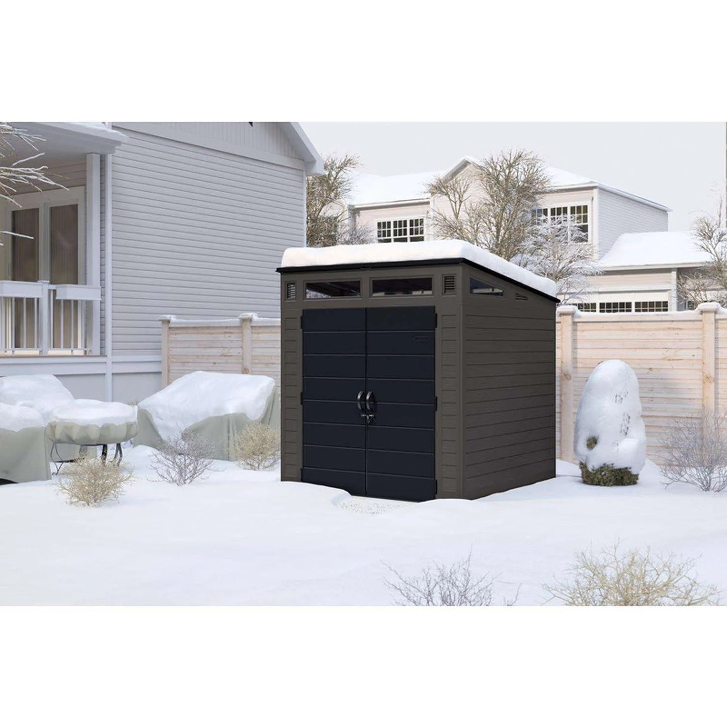 Suncast Modernist 7 ft. × 7 ft. Resin Storage Shed