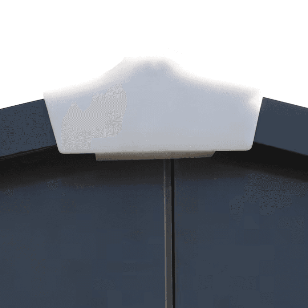 VEIKOUS 10 ft. × 12 ft. Outdoor Metal Storage Shed in Gray