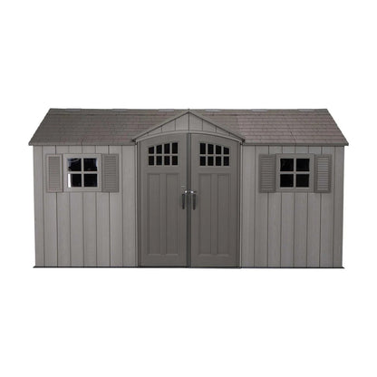 Lifetime 60318 15 ft. × 8 ft. Dual-Entry Outdoor Storage Shed