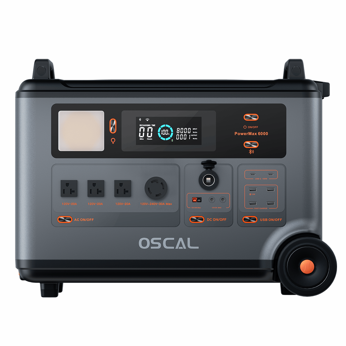 Oscal PowerMax 6000 | 6000W Portable Power Station with 120/240V Dual Voltage