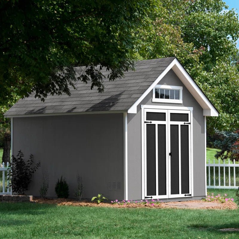 Handy Home Products Tribeca 10 ft. × 12 ft. Wood Storage Shed with Floor